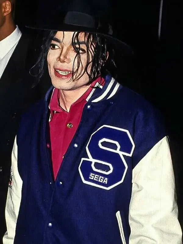Michael Jackson Blue Varsity Jacket