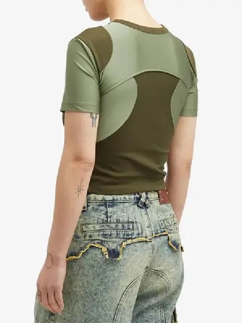 Mika Abdalla Off Campus S1 Cut Out Racing Green T-Shirt