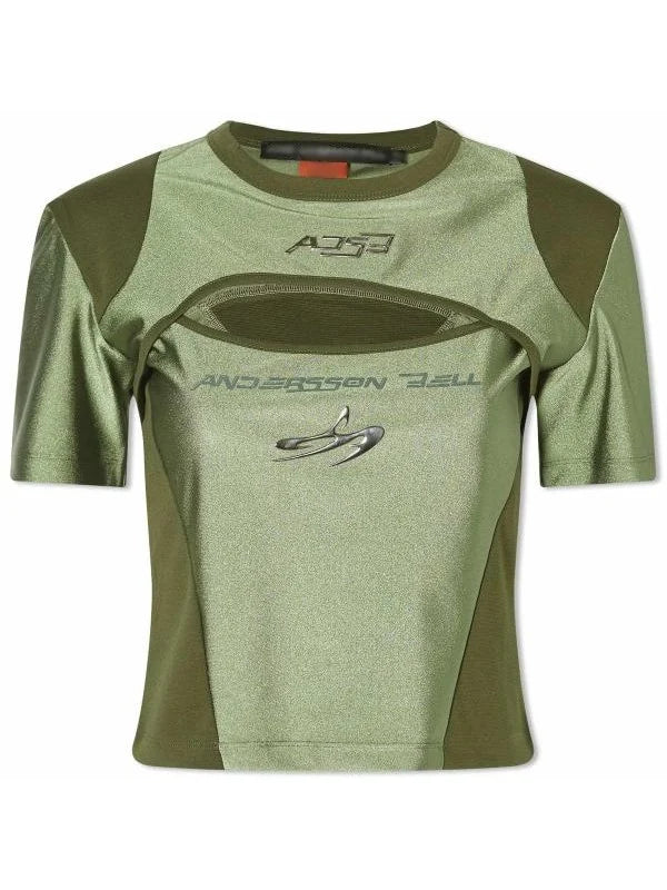 Mika Abdalla Off Campus S1 Cut Out Racing Green T-Shirt