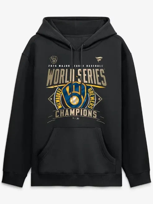 Milwaukee Brewers 2026 World Series Champions Locker Room Hoodie - Print