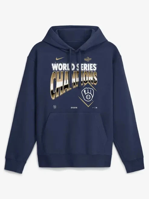Milwaukee Brewers Nike 2026 World Series Champions Hoodie - Print