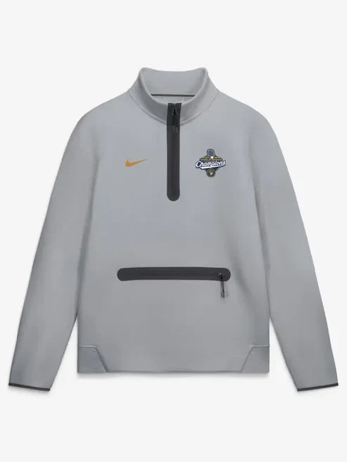 Milwaukee Brewers World Series Champions Tech Fleece Raglan Half-Zip Pullover Top
