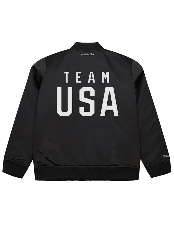 Mitchell-And-Ness-Team-USA-Coach-Snoop-Satin-Bomber-Jacket