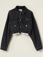Miu Miu Denim Jacket Black