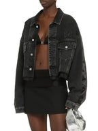 Miu Miu Denim Jacket Black