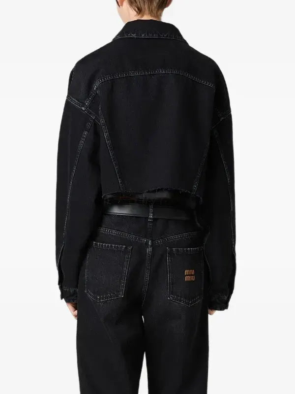 Miu Miu Denim Jacket Black
