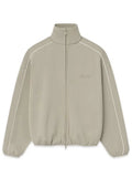 Modern Fleece Track Jacket With Piping