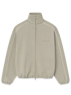 Modern Fleece Track Jacket With Piping