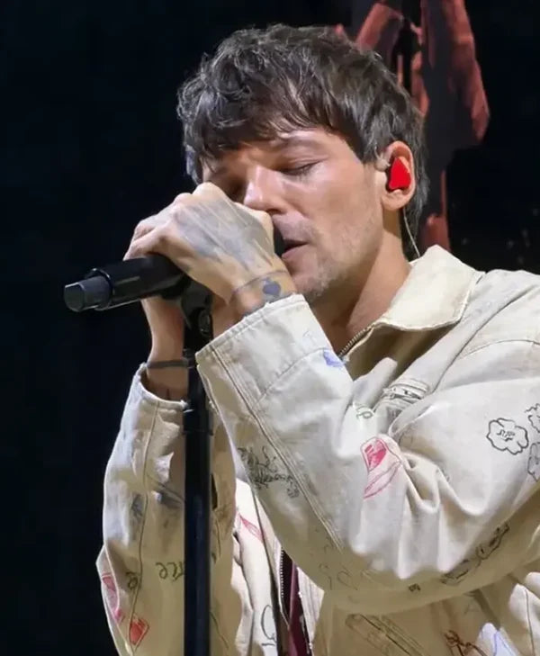 Louis Tomlinson Montreal Concert Beige Jacket - Print
