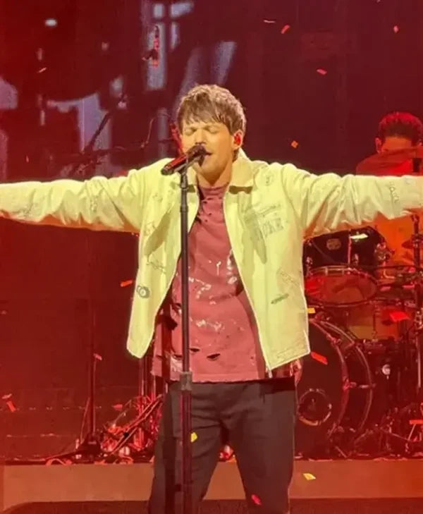 Louis Tomlinson Montreal Concert Beige Jacket - Print