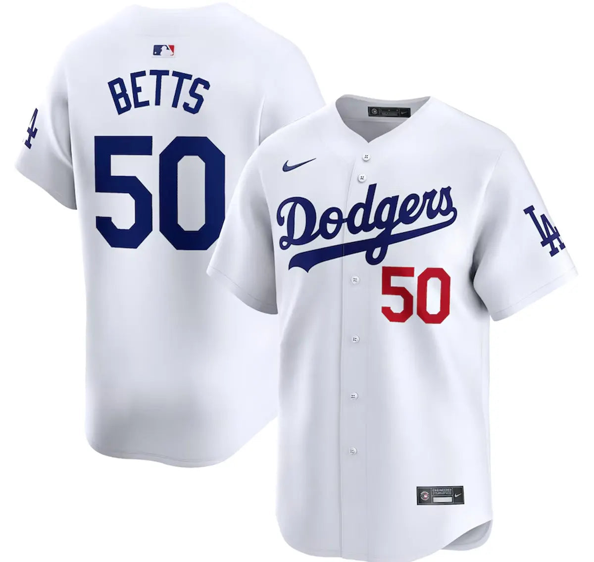 Mookie Betts Los Angeles Dodgers Nike Home Limited Player Jersey
