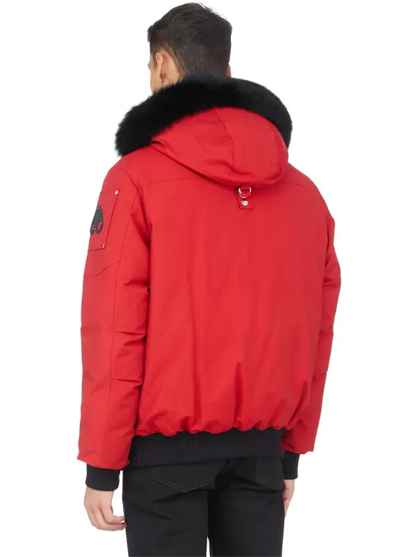 Moose Knuckles Red Fur Jacket