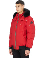 Moose Knuckles Red Fur Jacket