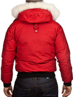 Moose Knuckles Red Fur Jacket