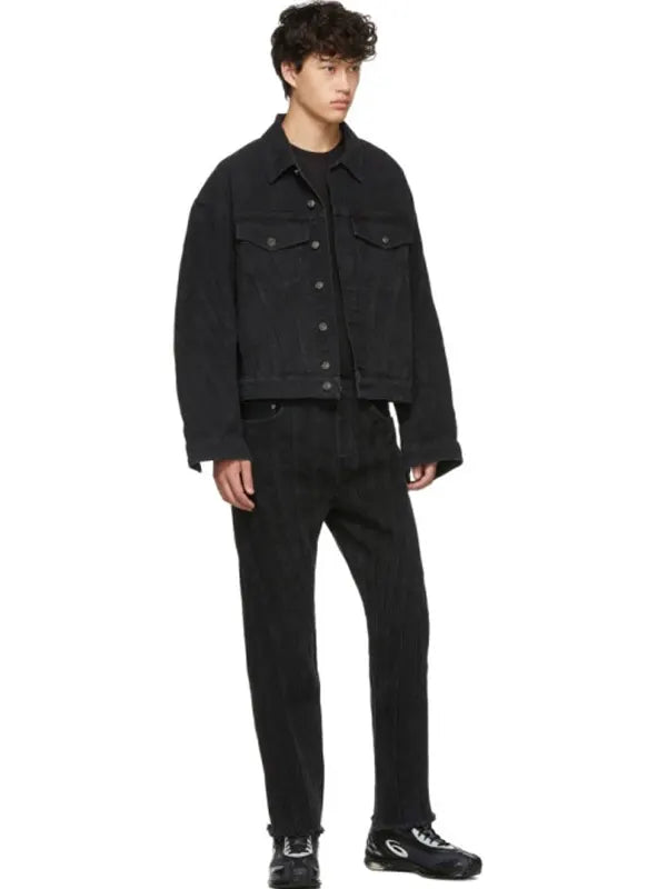 Mugler Spiral Denim Jacket