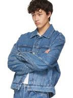 Mugler Spiral Denim Jacket