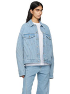 Mugler Spiral Denim Jacket