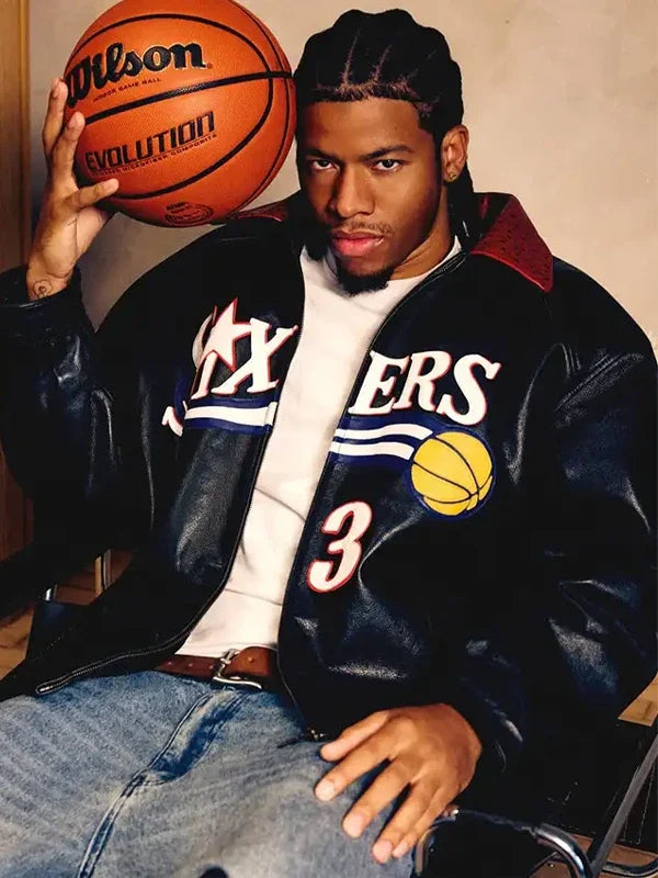 The King And The Answer James 23 Black Leather Jacket