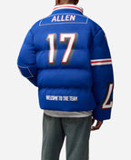 NFL-Josh-Allen-Buffalo-Bills-Off-Season-Blue-Puffer-Jacket