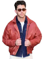 NYC 2026 Nick Jonas Red Jacket