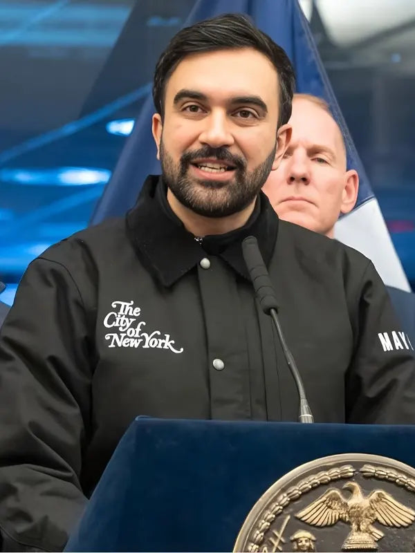 NYC Mayor Zohran Mamdani Black jacket
