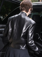 NYC Sarah Paulson Black Leather Jacket