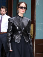 NYC Sarah Paulson Black Leather Jacket