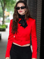 Ny Fashion Week Ella Hunt Red Jacket
