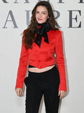 Ny Fashion Week Ella Hunt Red Jacket