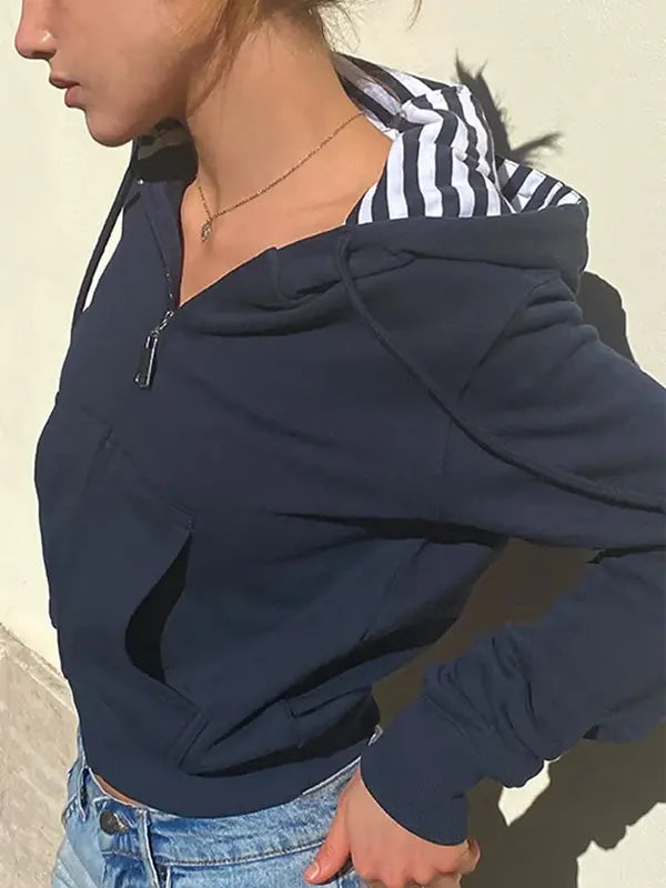 Navy Subdued Hoodie