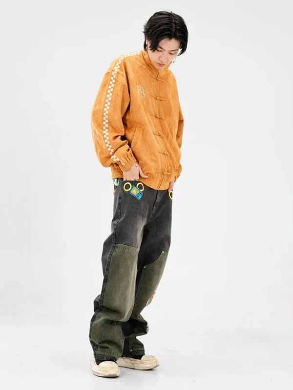 Neptun X Sonic 2026 Orange Suede Leather Jacket