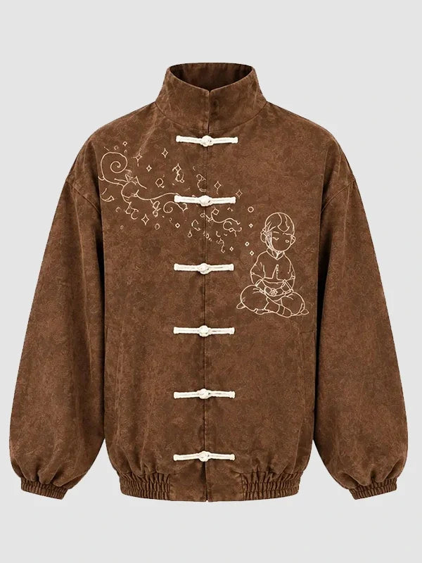 Neptun X Avatar Brown Chinese Jacket