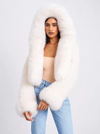 Next Gen NYC S02 Emira D’Spain White Fur Jacket