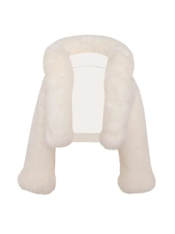 Next Gen NYC S02 Emira D’Spain White Fur Jacket