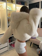 Next Gen NYC S02 Emira D’Spain White Fur Jacket