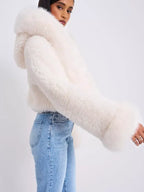 Next Gen NYC S02 Emira D’Spain White Fur Jacket