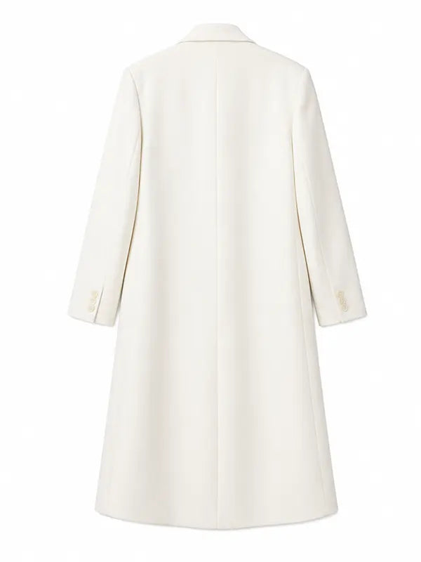 Nice Airport Heidi Klum White Coat