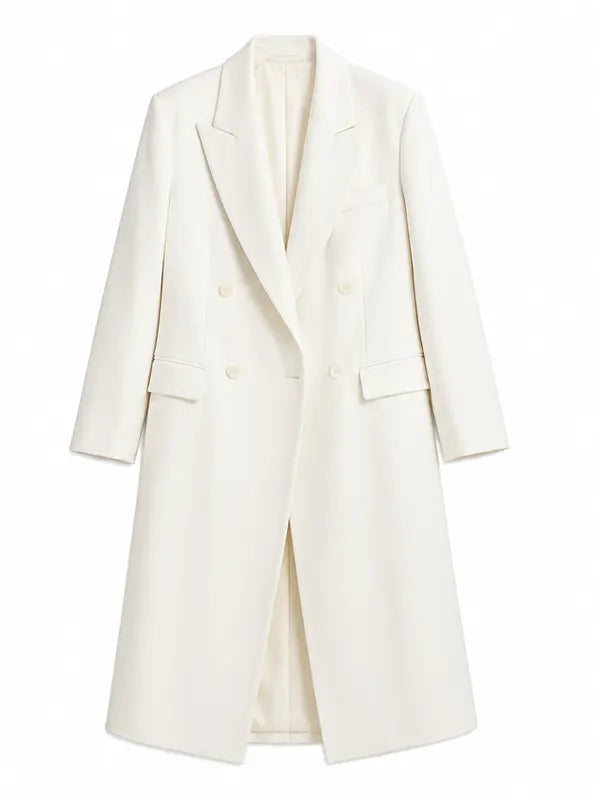 Nice Airport Heidi Klum White Coat