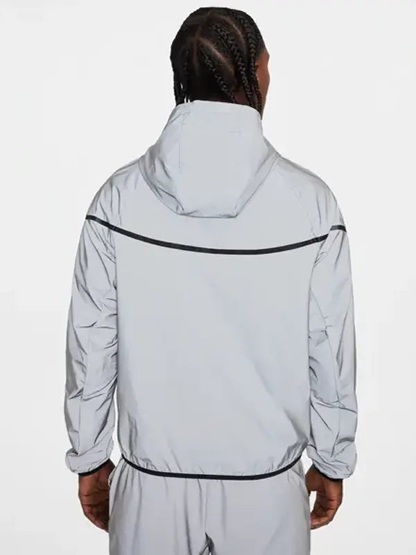 Nike Men's Tech Woven Flash Jacket Grey