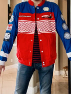 Nintendo Mario Kart Red And Blue Racing Jacket - Print