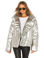 Norma-Kamali-Short-Sleeping-Bag-Coat-Silver