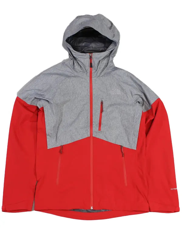 North Face Jacket Grey And Red