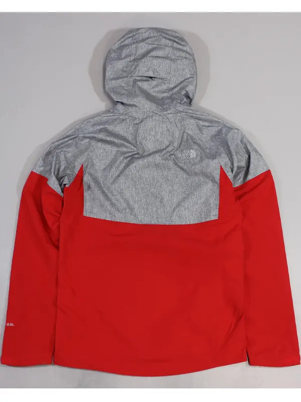 North Face Jacket Grey And Red