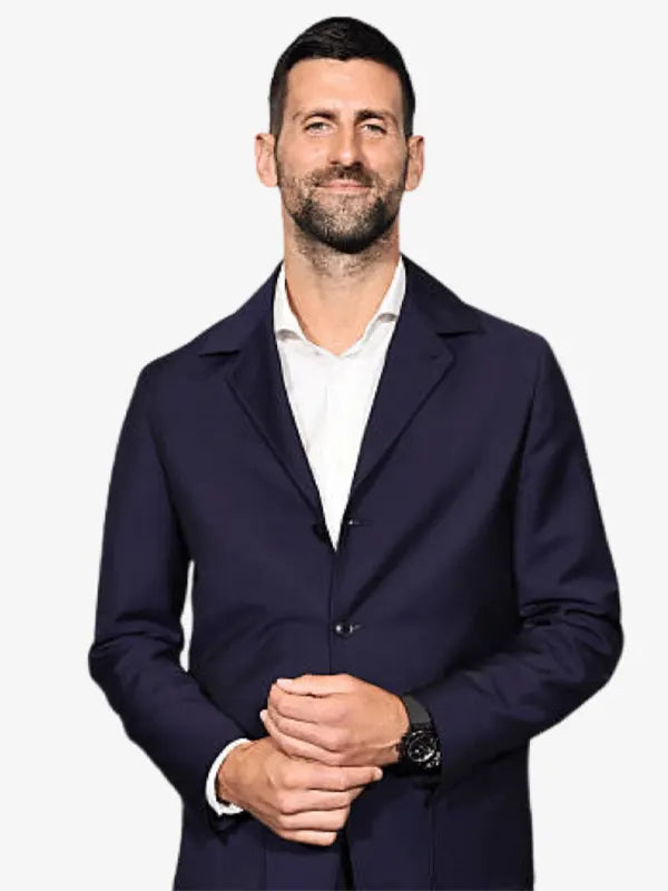 Novak Djokovic The Wolf In Winter NYC Navy Suit