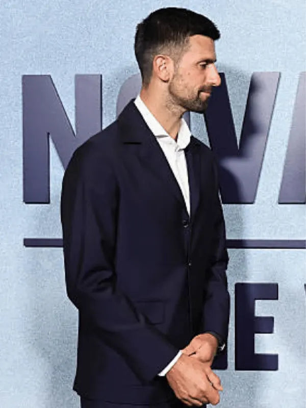 Novak Djokovic The Wolf In Winter NYC Navy Suit
