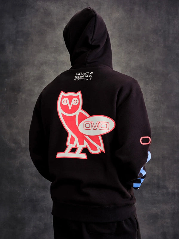 OVO Red Bull Racing Finish Line Black Hoodie
