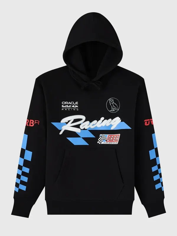 OVO Red Bull Racing Finish Line Black Hoodie
