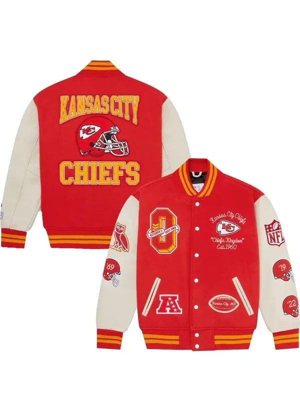 OVO x NFL Kansas City Chiefs Varsity Jacket