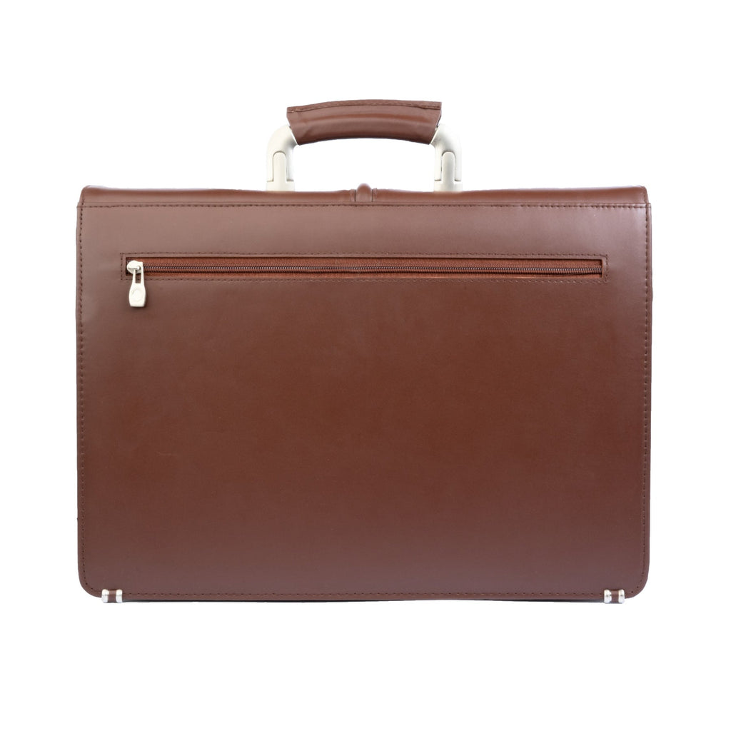 Modern Leather Office Bag with Lock Zing Apparel