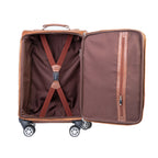 Modern Spin Leather Cabin Trolley Bag Zing Apparel